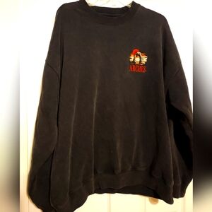 Abercrombie & Fitch Arches Black Crewneck Sweater Oversized